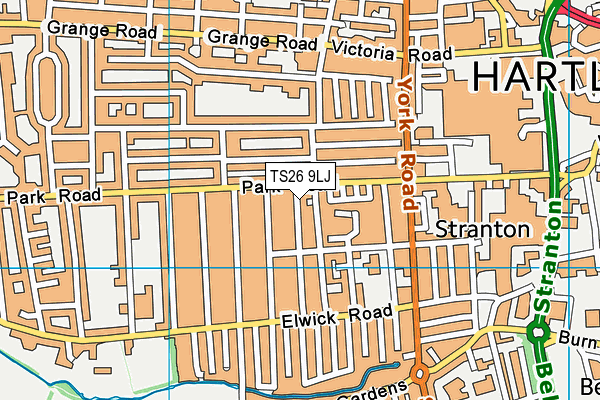 TS26 9LJ map - OS VectorMap District (Ordnance Survey)