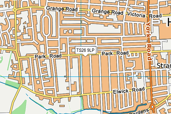 TS26 9LP map - OS VectorMap District (Ordnance Survey)