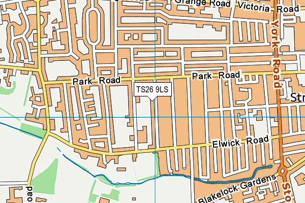 TS26 9LS map - OS VectorMap District (Ordnance Survey)