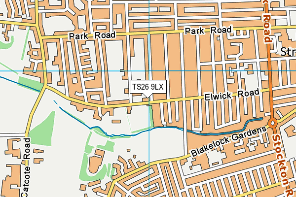 TS26 9LX map - OS VectorMap District (Ordnance Survey)