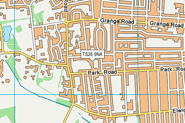 TS26 9NA map - OS VectorMap District (Ordnance Survey)