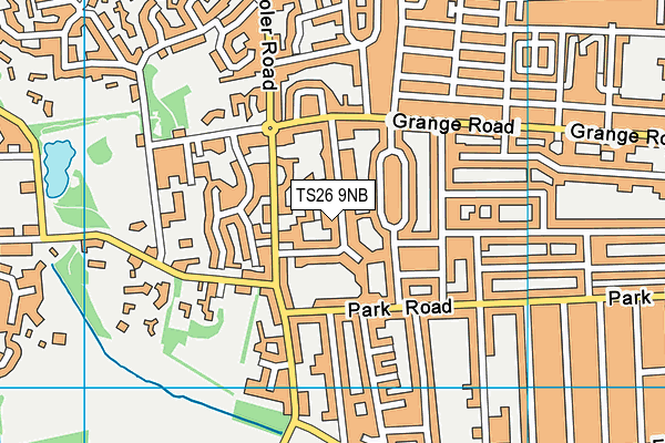 TS26 9NB map - OS VectorMap District (Ordnance Survey)