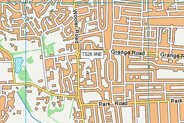 TS26 9NE map - OS VectorMap District (Ordnance Survey)