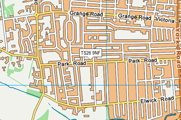 TS26 9NF map - OS VectorMap District (Ordnance Survey)