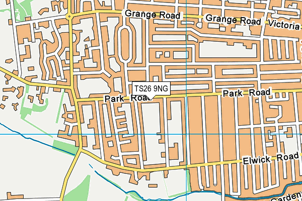 TS26 9NG map - OS VectorMap District (Ordnance Survey)