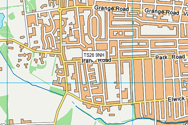 TS26 9NH map - OS VectorMap District (Ordnance Survey)