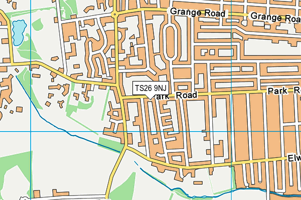 TS26 9NJ map - OS VectorMap District (Ordnance Survey)