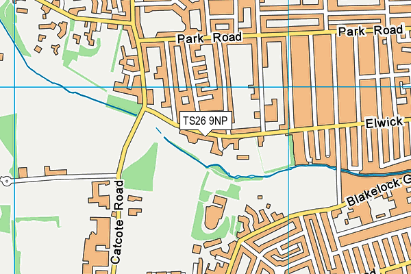 TS26 9NP map - OS VectorMap District (Ordnance Survey)