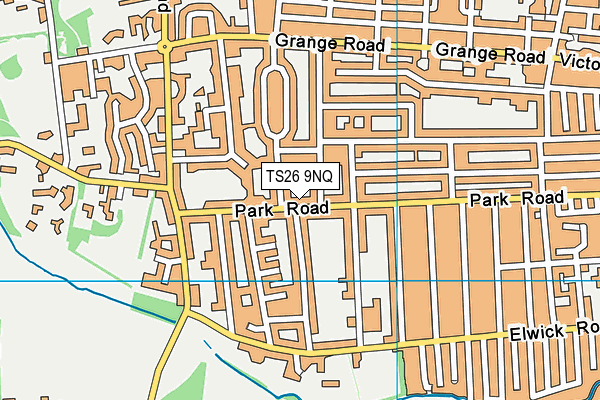 TS26 9NQ map - OS VectorMap District (Ordnance Survey)