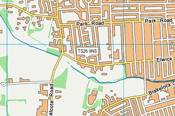 TS26 9NS map - OS VectorMap District (Ordnance Survey)