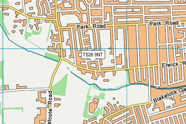 TS26 9NT map - OS VectorMap District (Ordnance Survey)