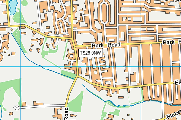 TS26 9NW map - OS VectorMap District (Ordnance Survey)