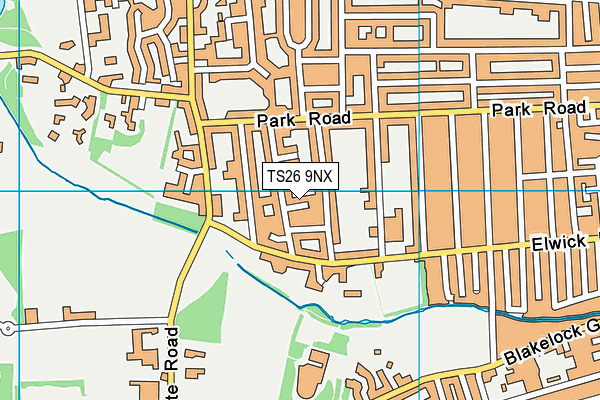 TS26 9NX map - OS VectorMap District (Ordnance Survey)