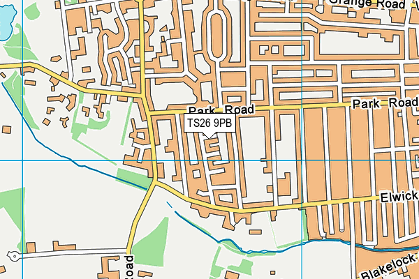 TS26 9PB map - OS VectorMap District (Ordnance Survey)