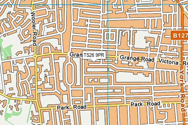 TS26 9PR map - OS VectorMap District (Ordnance Survey)