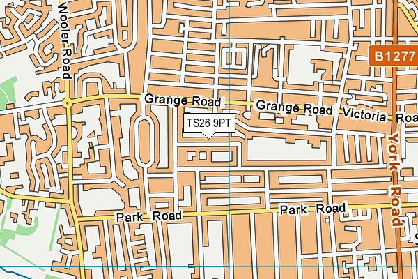 TS26 9PT map - OS VectorMap District (Ordnance Survey)