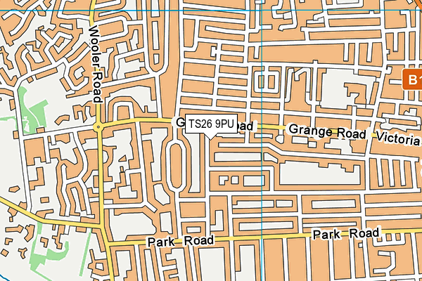 TS26 9PU map - OS VectorMap District (Ordnance Survey)