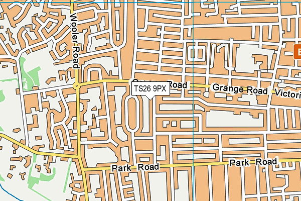 TS26 9PX map - OS VectorMap District (Ordnance Survey)