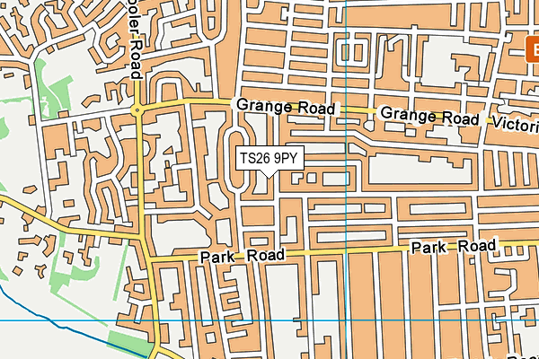 TS26 9PY map - OS VectorMap District (Ordnance Survey)