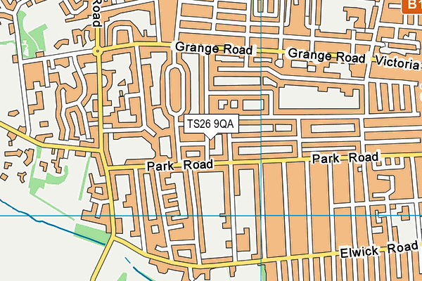 TS26 9QA map - OS VectorMap District (Ordnance Survey)