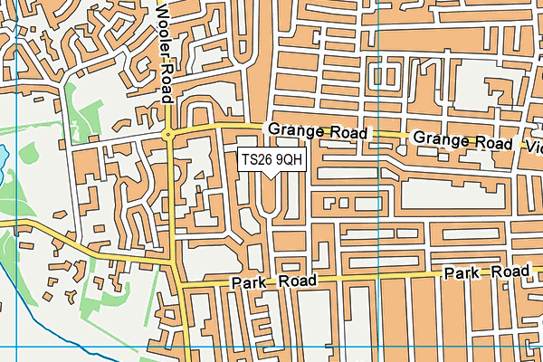 TS26 9QH map - OS VectorMap District (Ordnance Survey)