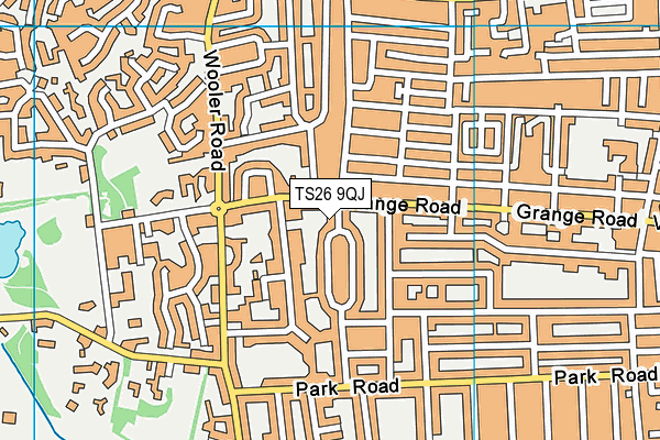 TS26 9QJ map - OS VectorMap District (Ordnance Survey)