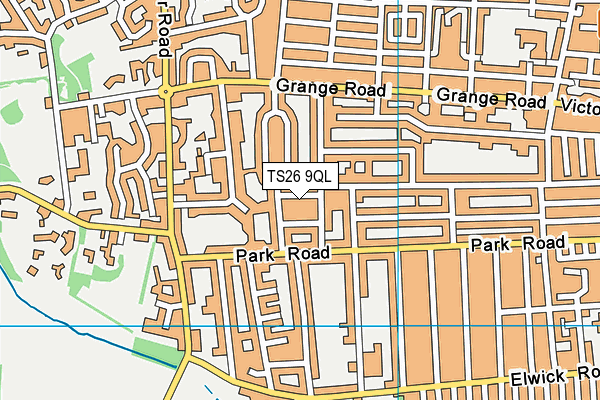 TS26 9QL map - OS VectorMap District (Ordnance Survey)