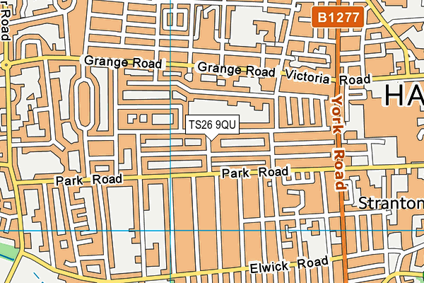 TS26 9QU map - OS VectorMap District (Ordnance Survey)