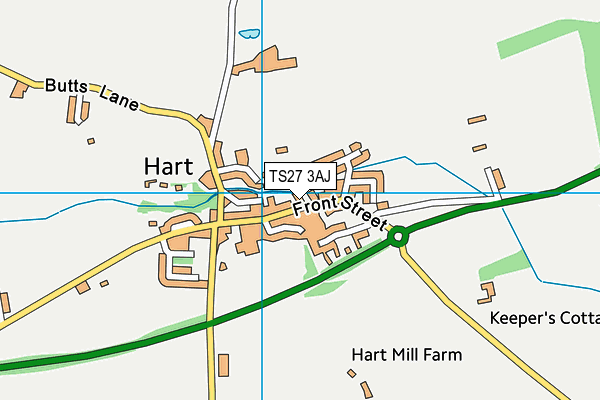 Map of RABY ARMS HART LIMITED at district scale