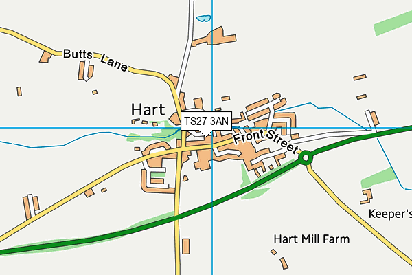 TS27 3AN map - OS VectorMap District (Ordnance Survey)