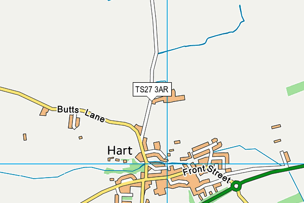 TS27 3AR map - OS VectorMap District (Ordnance Survey)