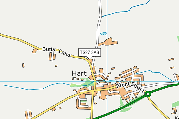 TS27 3AS map - OS VectorMap District (Ordnance Survey)