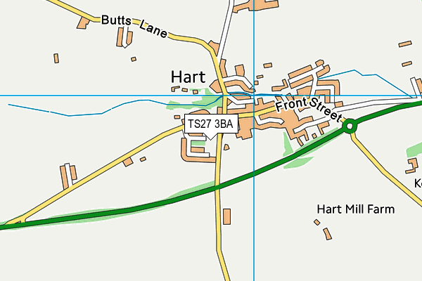 TS27 3BA map - OS VectorMap District (Ordnance Survey)