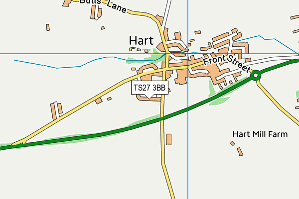 TS27 3BB map - OS VectorMap District (Ordnance Survey)