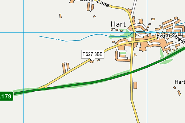 TS27 3BE map - OS VectorMap District (Ordnance Survey)