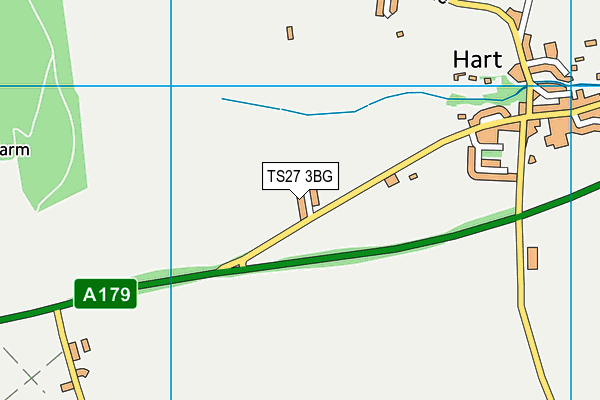 TS27 3BG map - OS VectorMap District (Ordnance Survey)