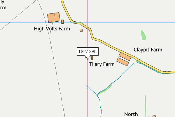 TS27 3BL map - OS VectorMap District (Ordnance Survey)