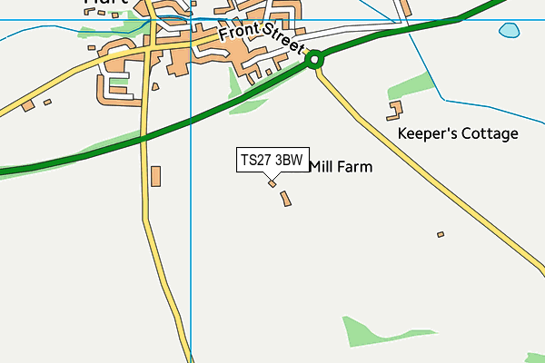 TS27 3BW map - OS VectorMap District (Ordnance Survey)