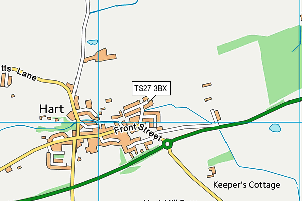 TS27 3BX map - OS VectorMap District (Ordnance Survey)