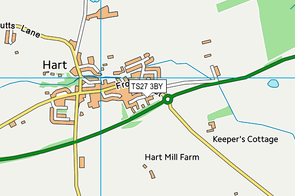 TS27 3BY map - OS VectorMap District (Ordnance Survey)