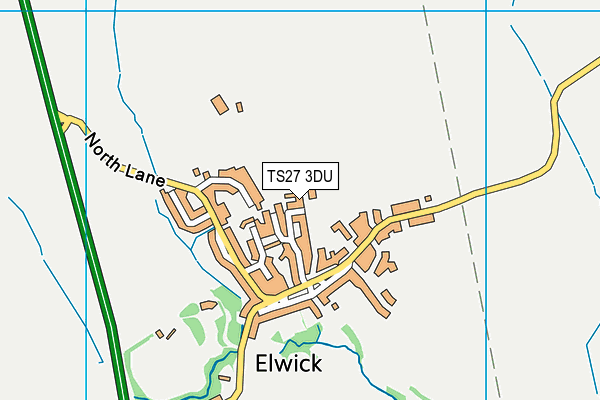 TS27 3DU map - OS VectorMap District (Ordnance Survey)