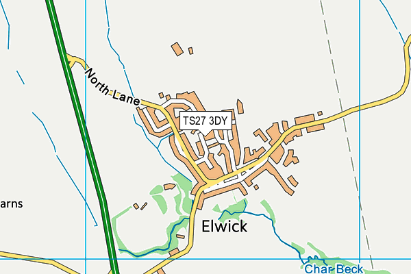 TS27 3DY map - OS VectorMap District (Ordnance Survey)