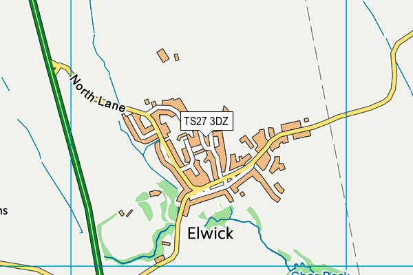 TS27 3DZ map - OS VectorMap District (Ordnance Survey)