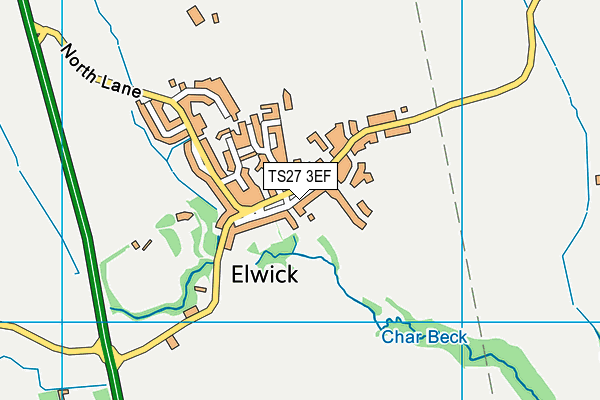 TS27 3EF map - OS VectorMap District (Ordnance Survey)