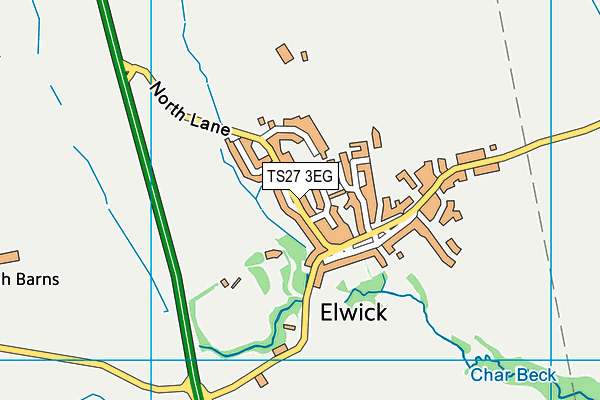 St Peter's Elwick Church of England Primary School map (TS27 3EG) - OS VectorMap District (Ordnance Survey)