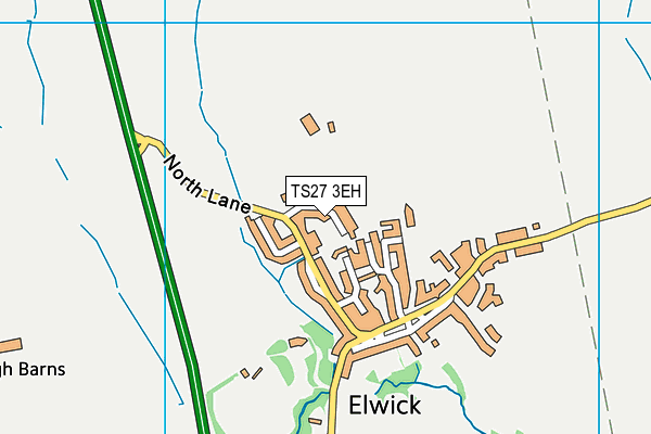 TS27 3EH map - OS VectorMap District (Ordnance Survey)