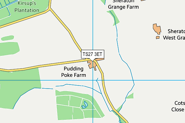 TS27 3ET map - OS VectorMap District (Ordnance Survey)