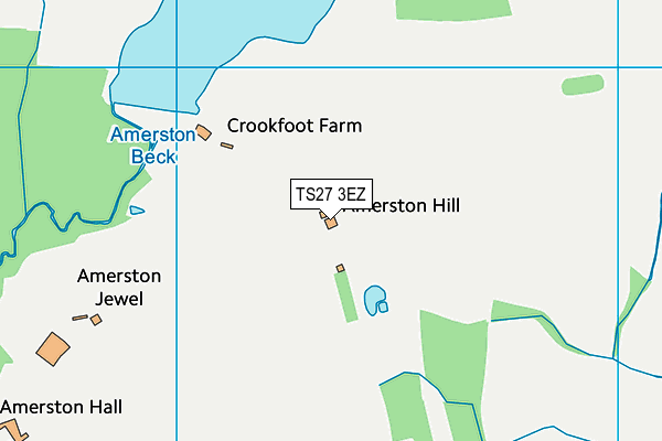 TS27 3EZ map - OS VectorMap District (Ordnance Survey)