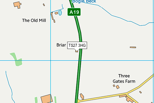 TS27 3HG map - OS VectorMap District (Ordnance Survey)