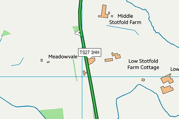 TS27 3HH map - OS VectorMap District (Ordnance Survey)
